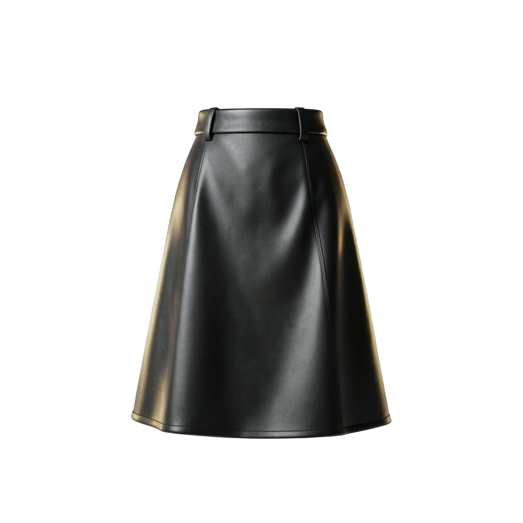 Black Pleather Skirt