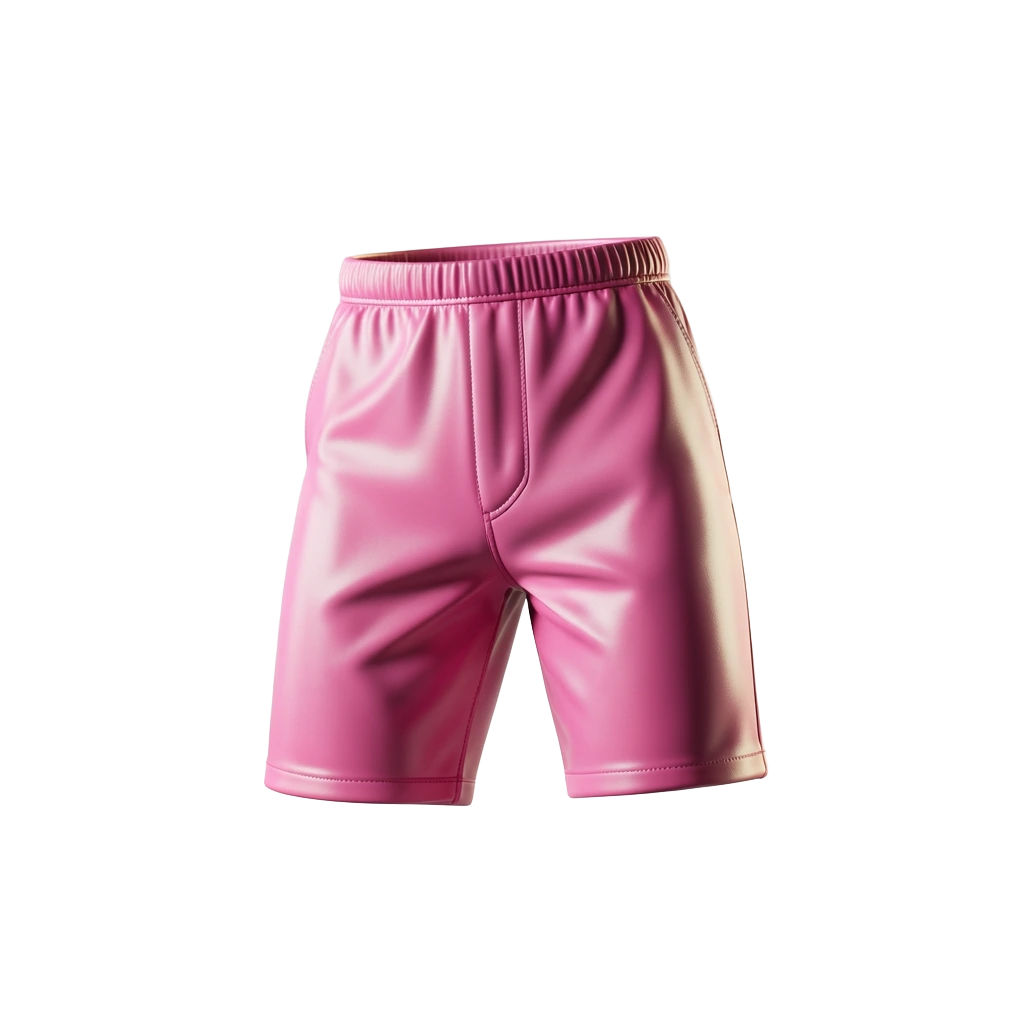 Hot Pink Latex Shorts