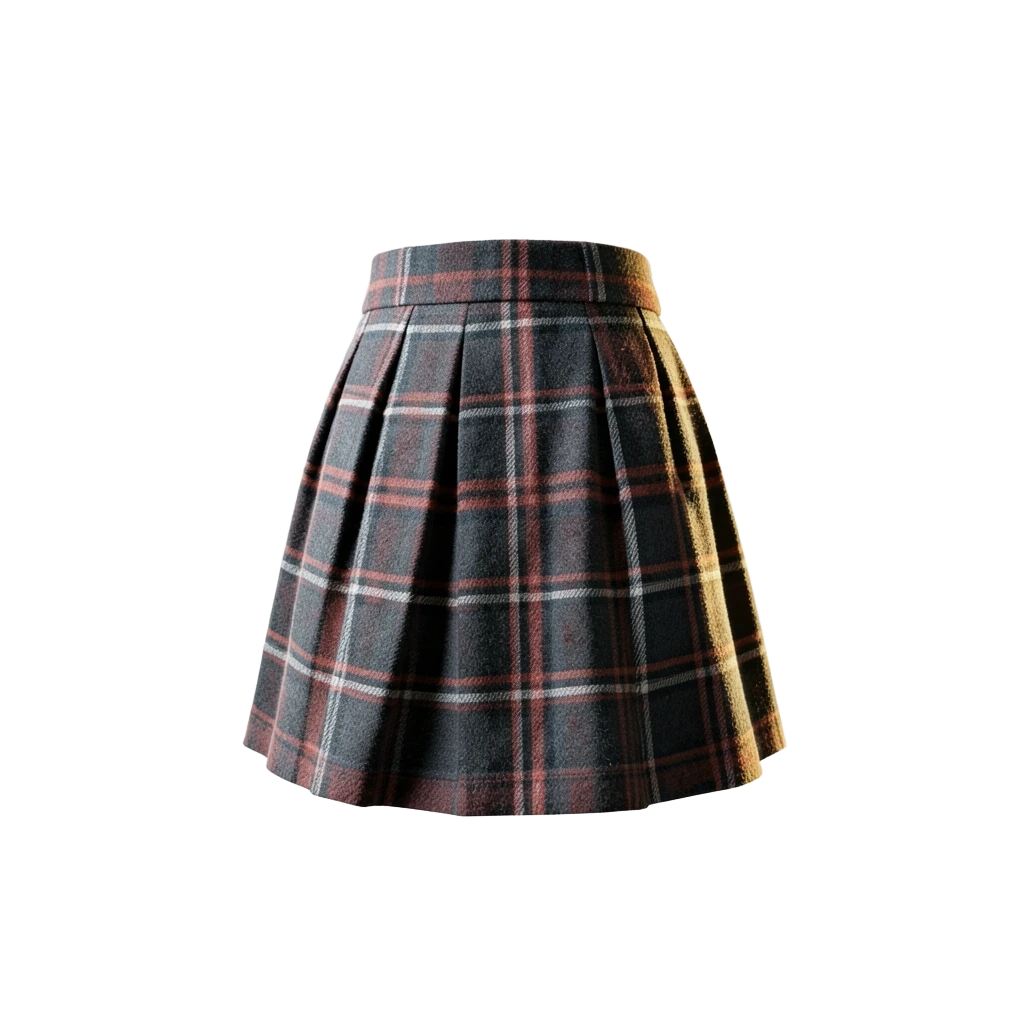 Plaid School Mini Skirt