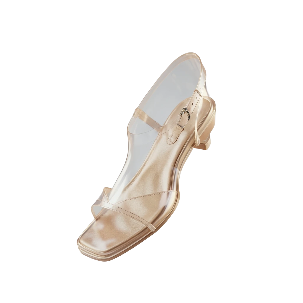 Clear Minimal Thong Heels