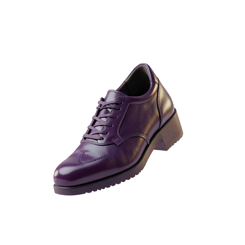 Purple Platform Court Shoes