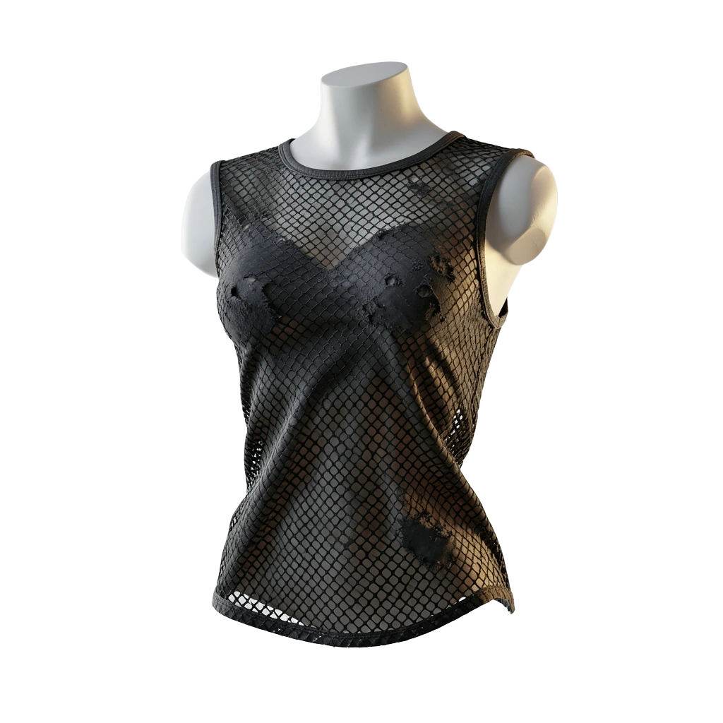 Black Fishnet Top