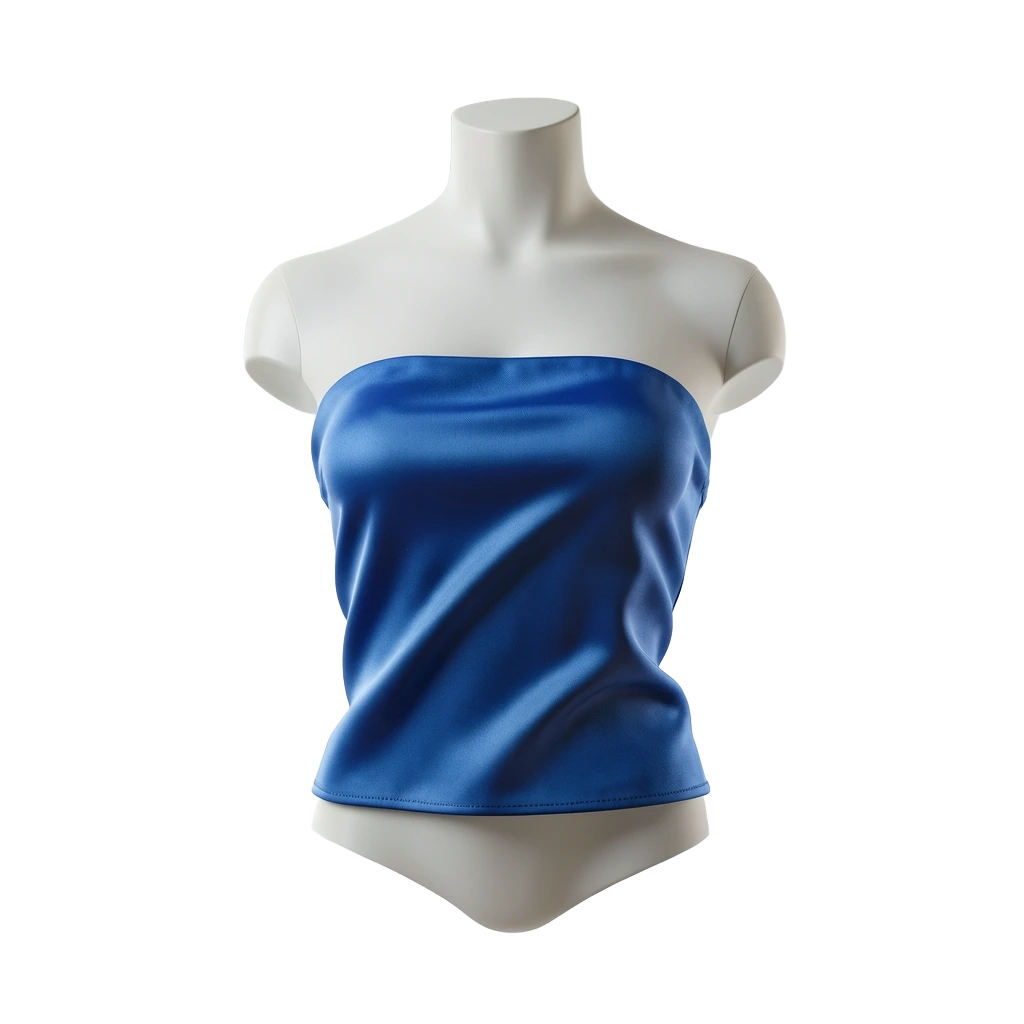 Cobalt Satin Bandeau