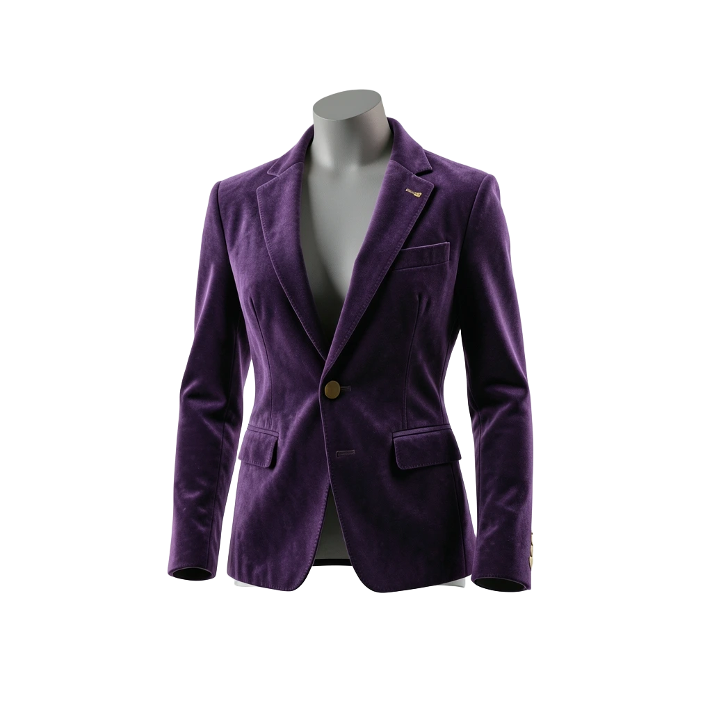 Amethyst Velvet Blazer