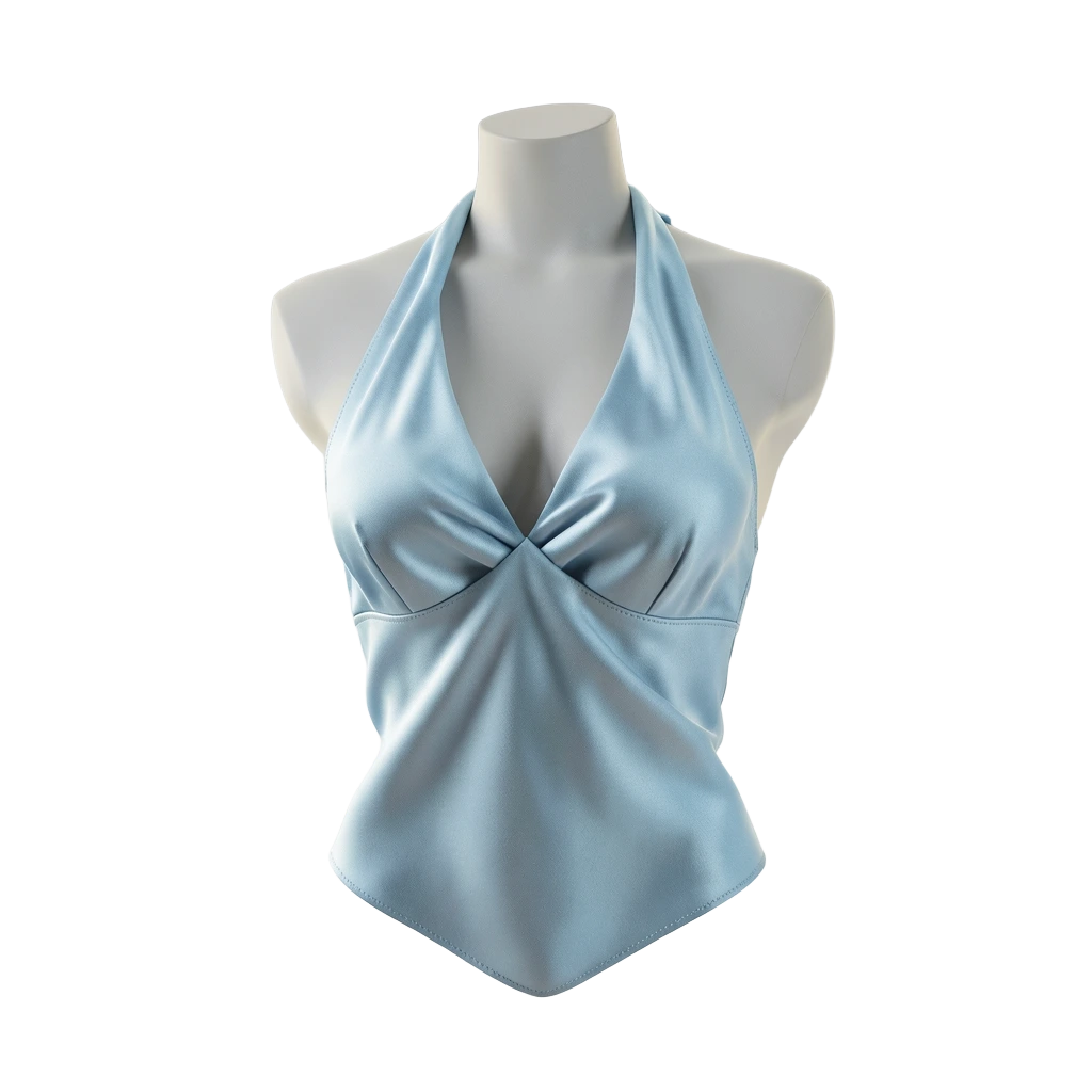 Ice Blue Halter Top