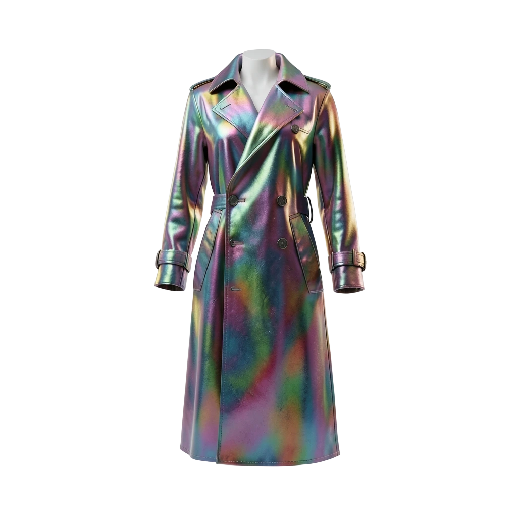 Iridescent Trench Coat