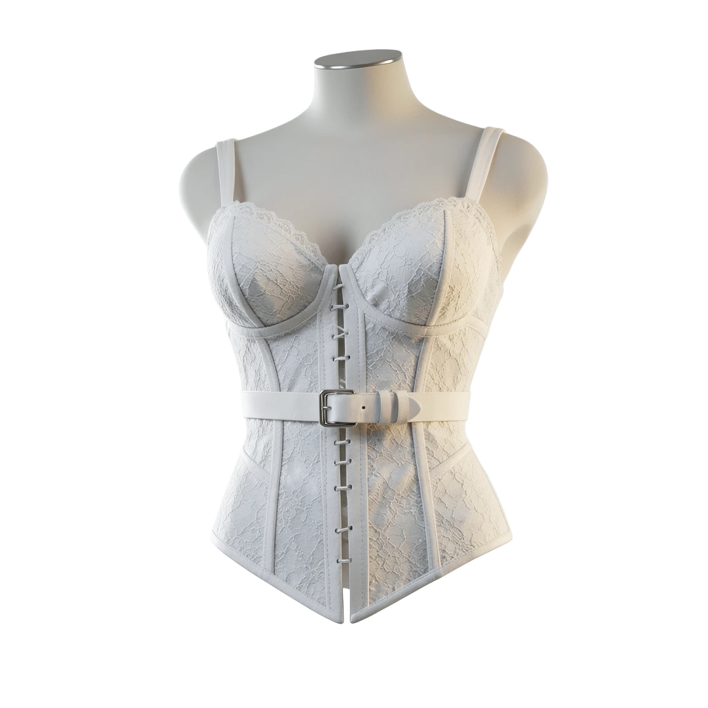 White Bridal Corset