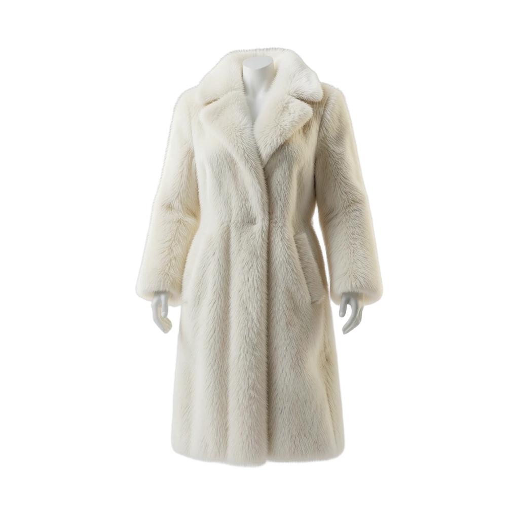 White Fox Fur Coat