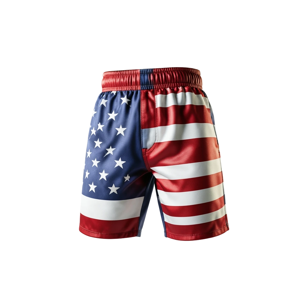 Star-Banner Boxing Shorts