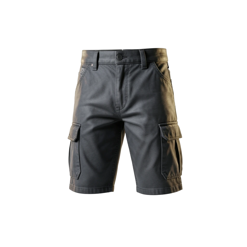 Denim Cargo Shorts