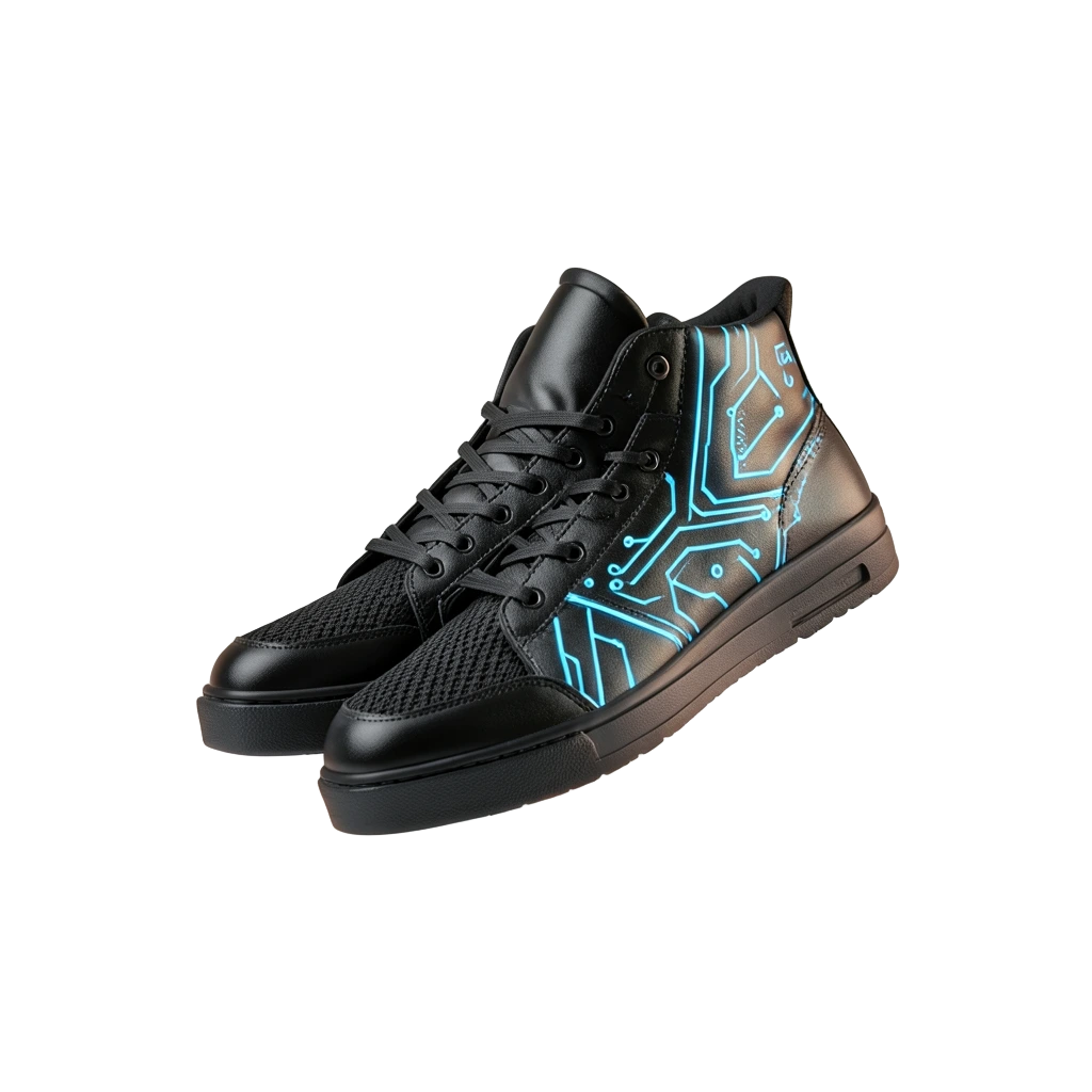Black Cyber High Tops