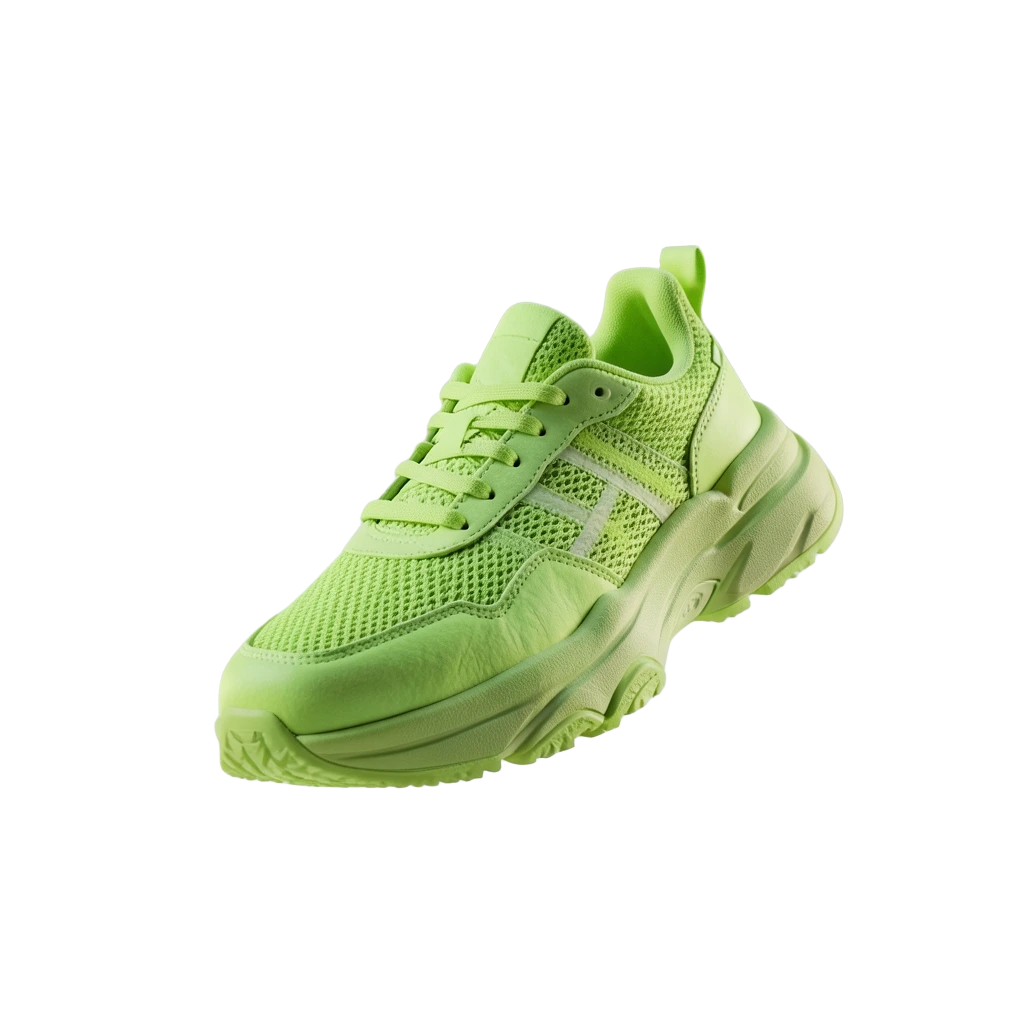 Neon Green Chunky Sneakers