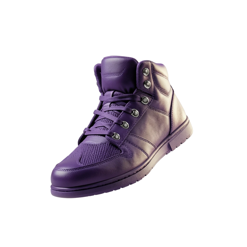 Purple Cyber High Tops