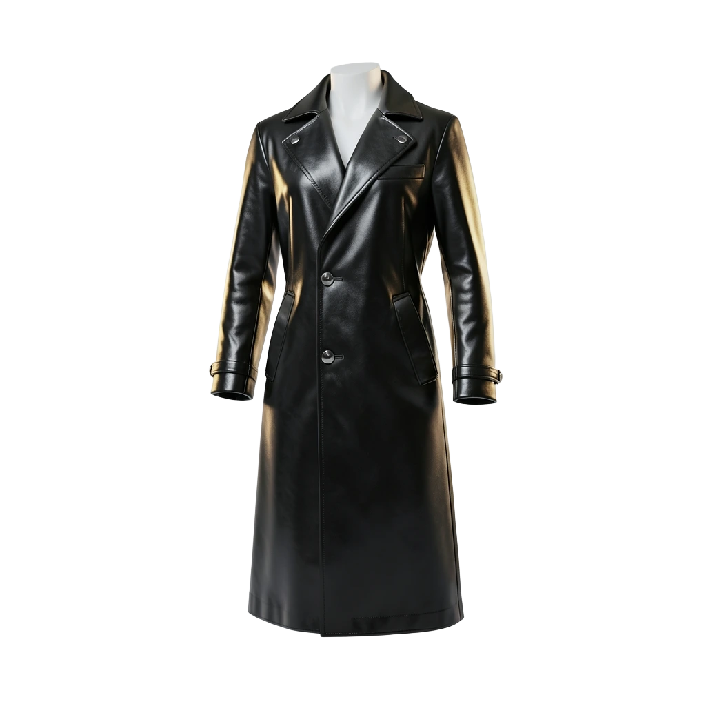 Black Vinyl Longcoat