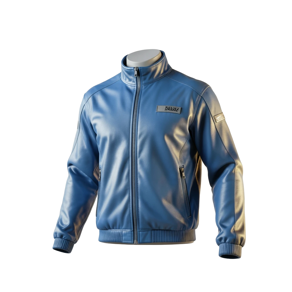 Blue Cyber Windbreaker