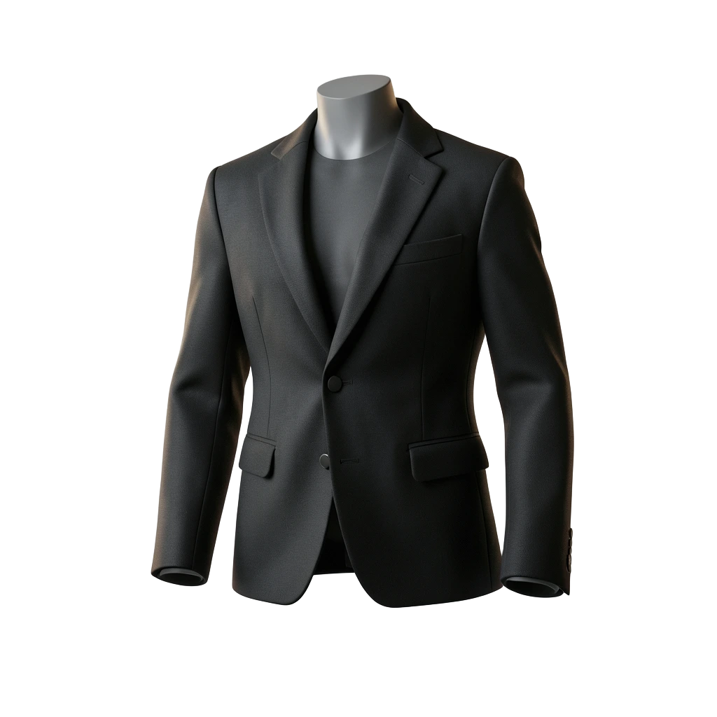 Slim Black Suit Jacket