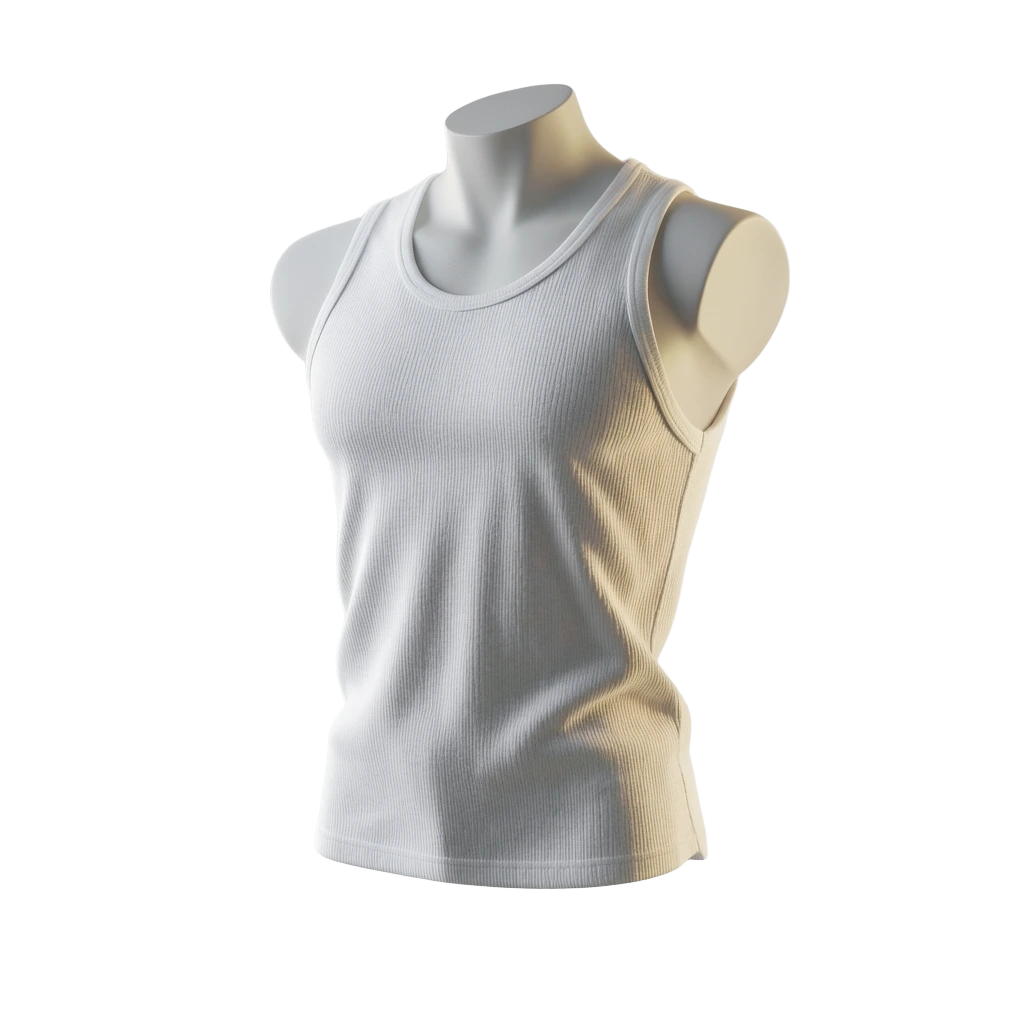 White Muscle Tank
