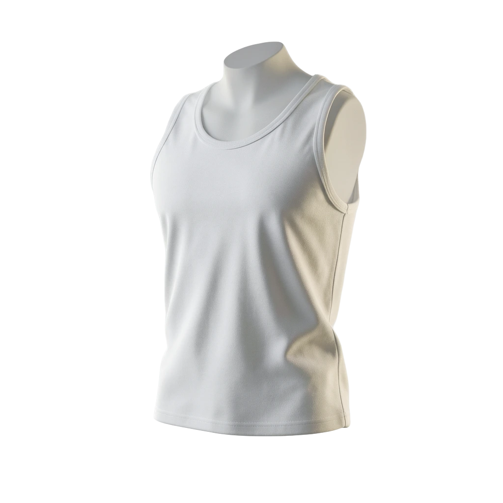 White Fighter's Tank Top