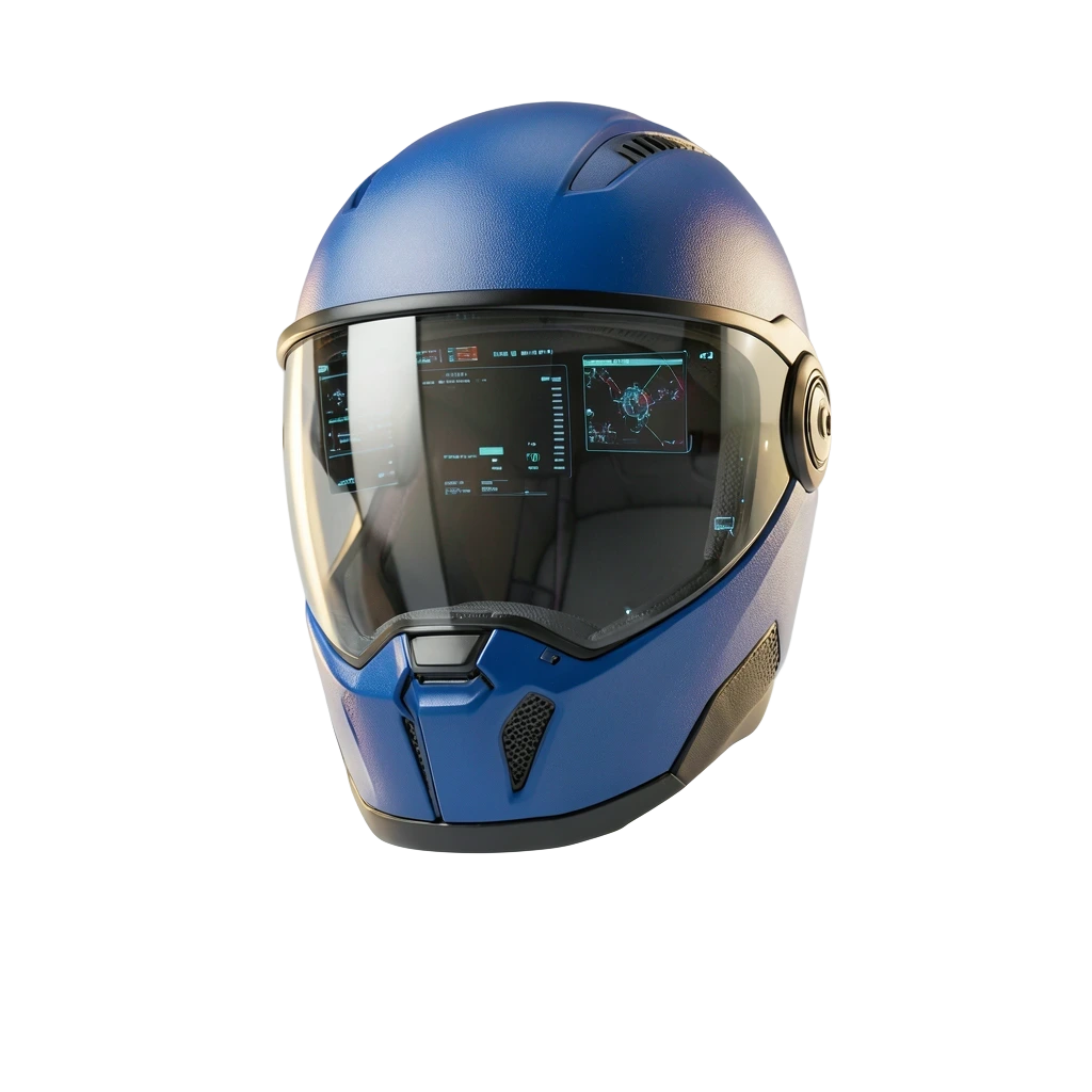 Blue Full-Face Visor