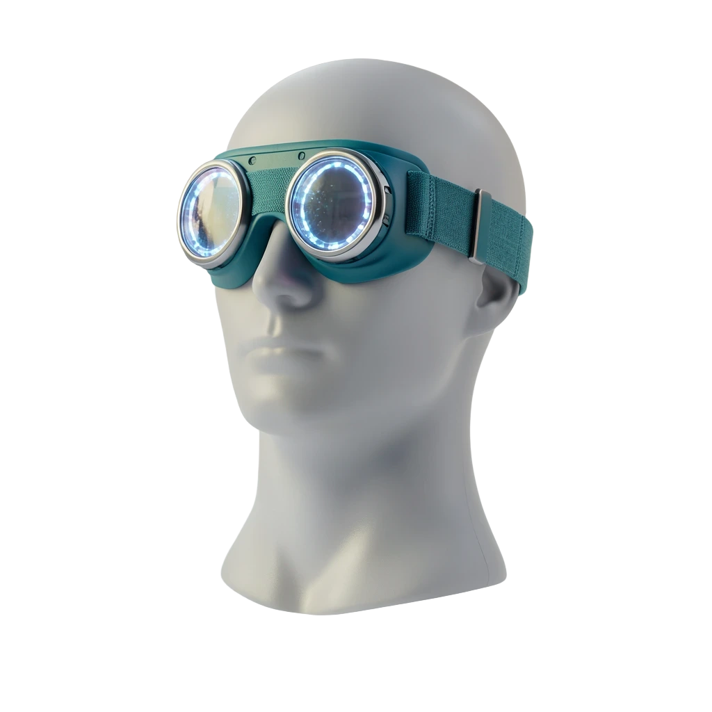 Teal Cyber Goggles