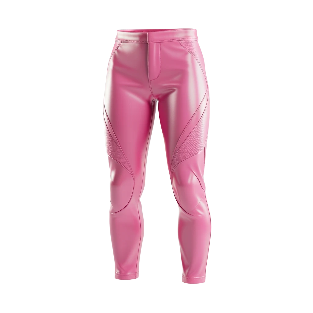 Pink Latex Cyber Pants