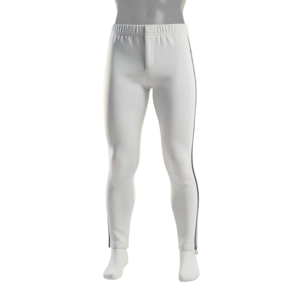 White Cyber Skinny Pants