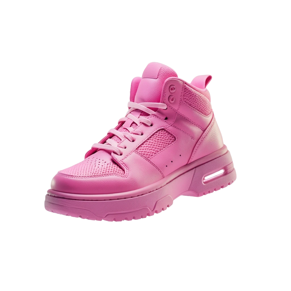 Neon Pink Cyber Hi-Tops