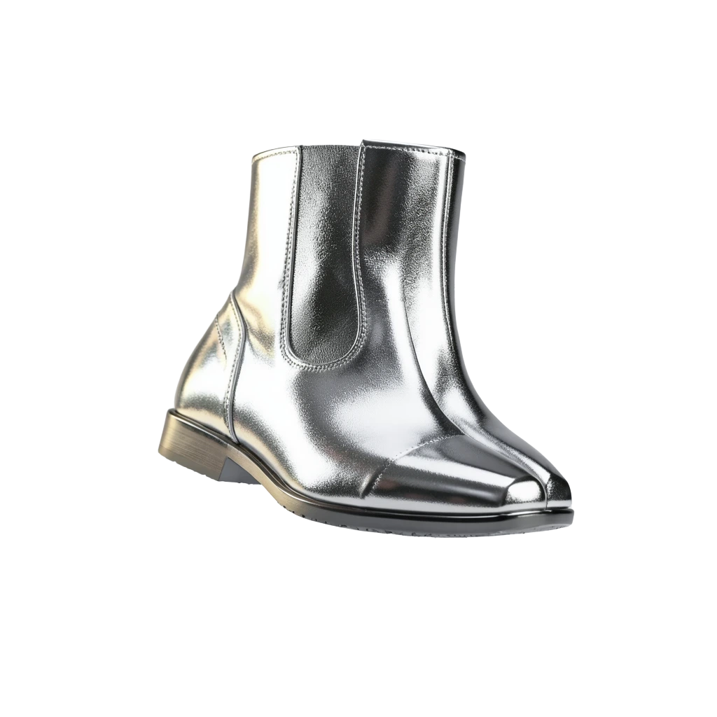 Silver Reflective Boots