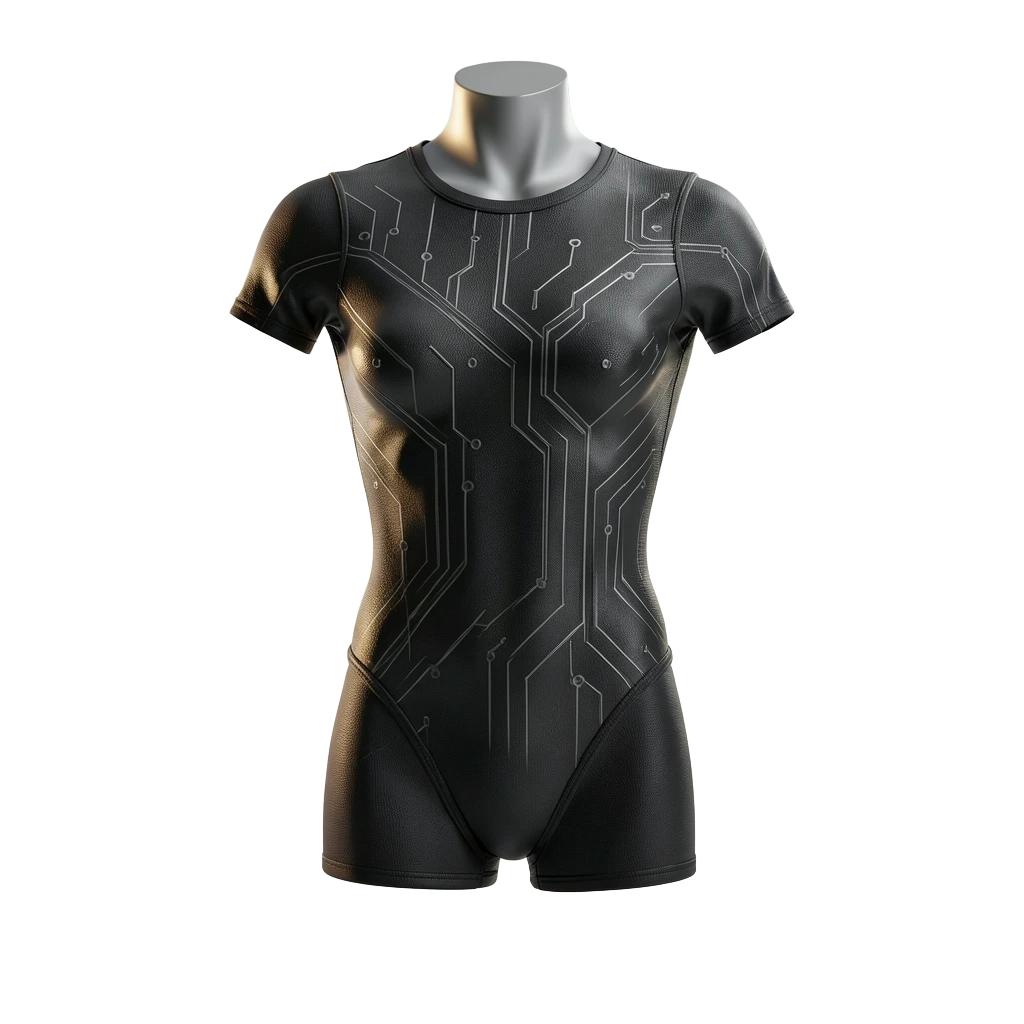 Black Circuit Bodysuit