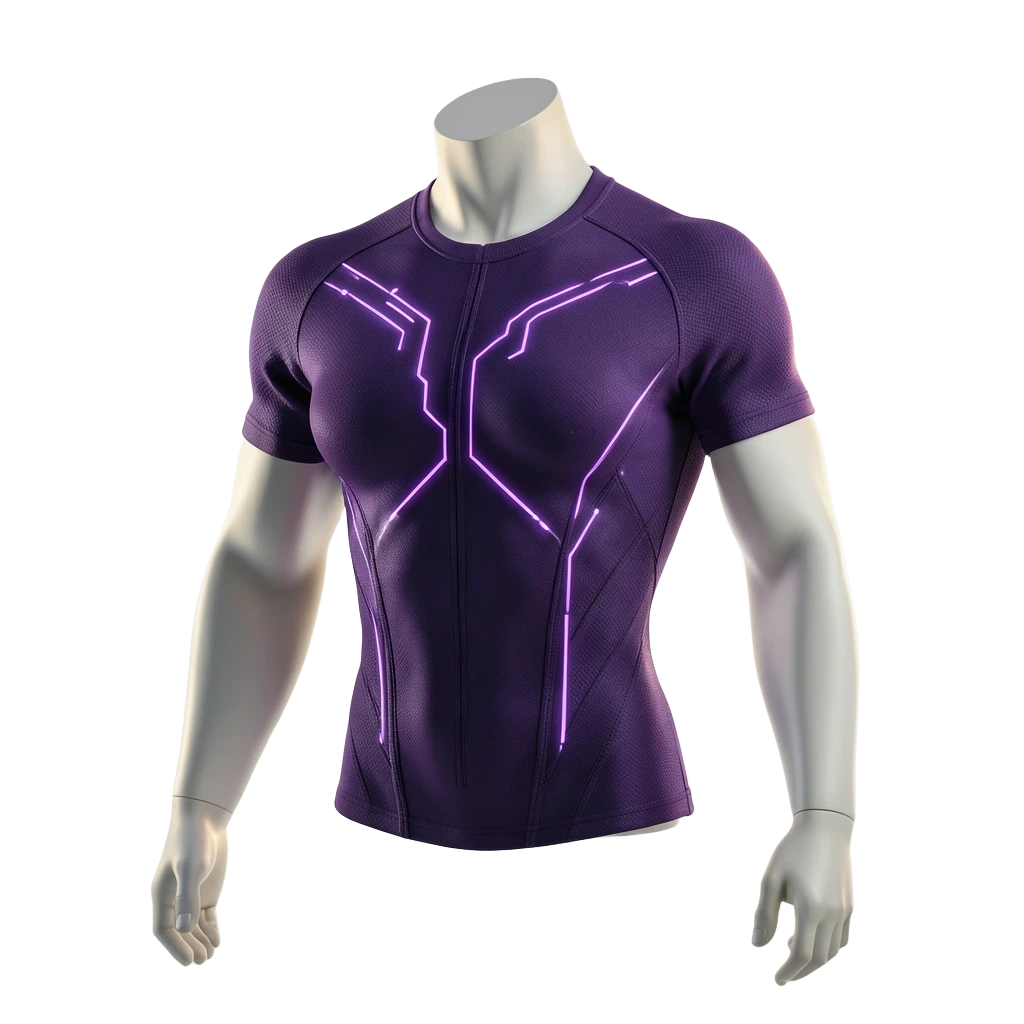 Purple Energy Suit Top