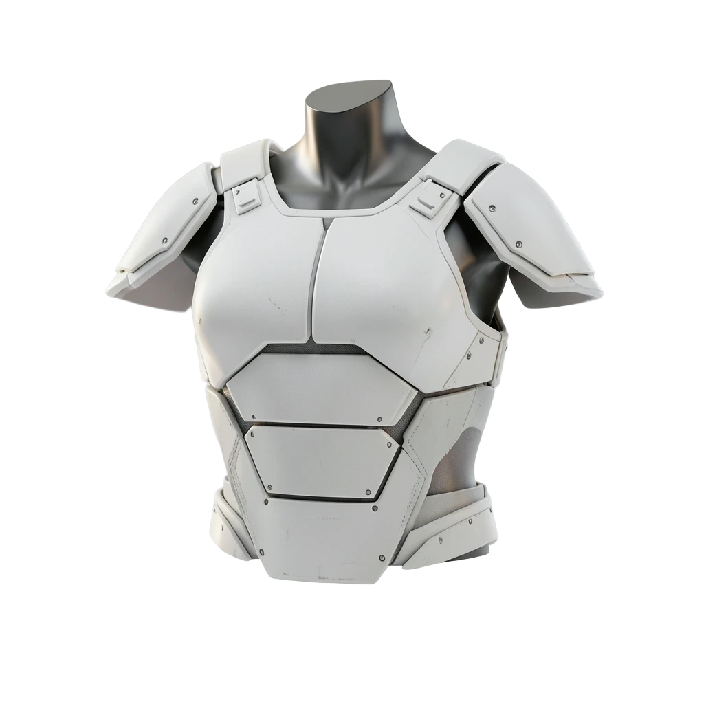 White Sci-Fi Breastplate