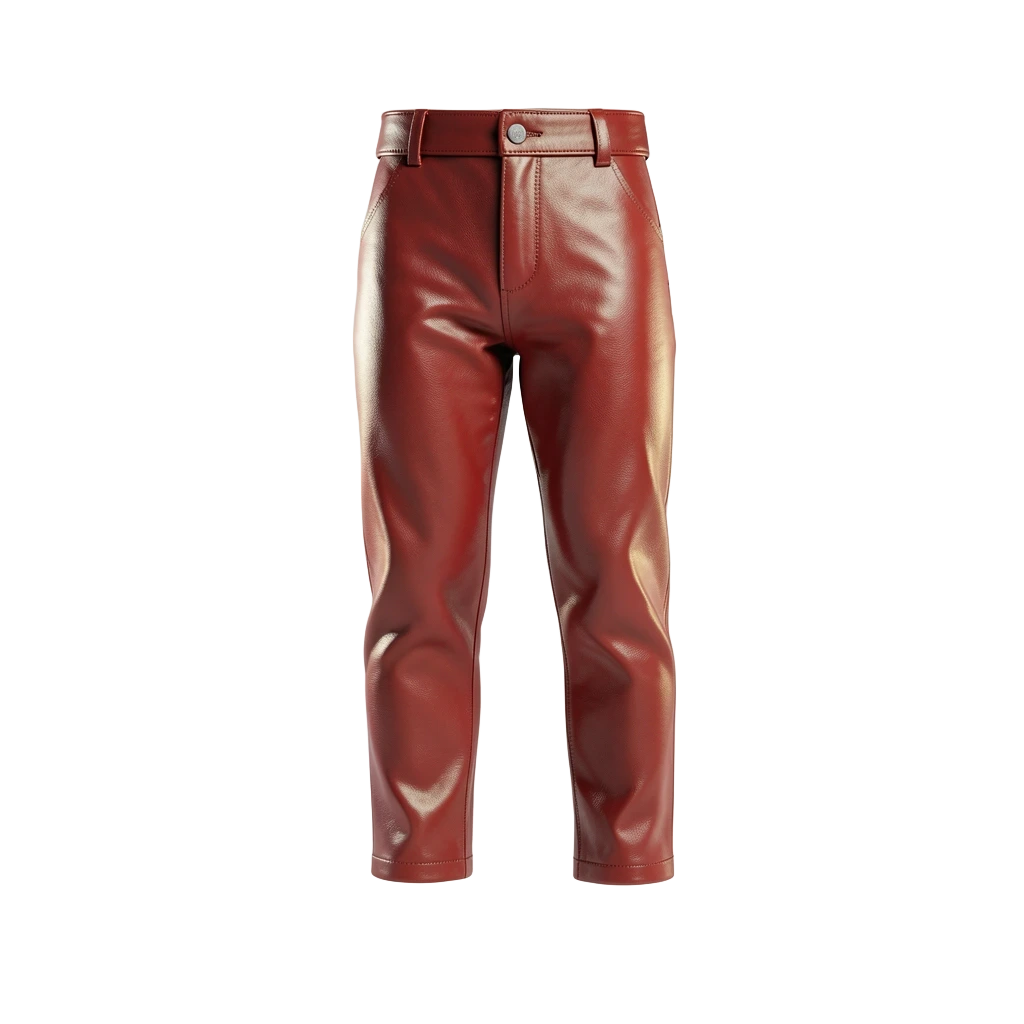 Red Leather Cyber Trousers