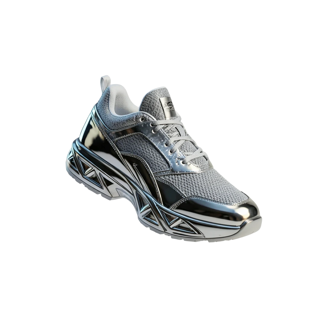Chrome Mirror Cyber Shoes