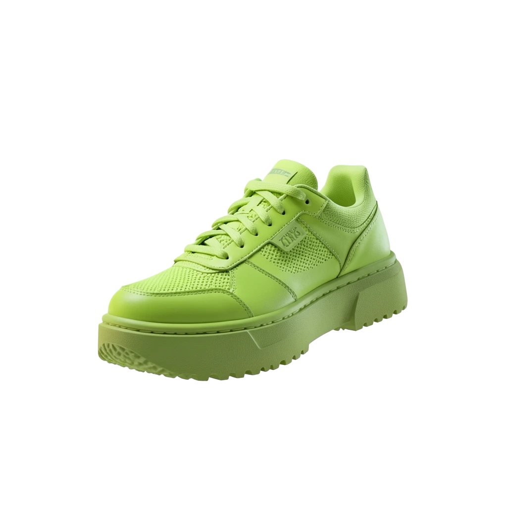 Green Neon Platform Kicks