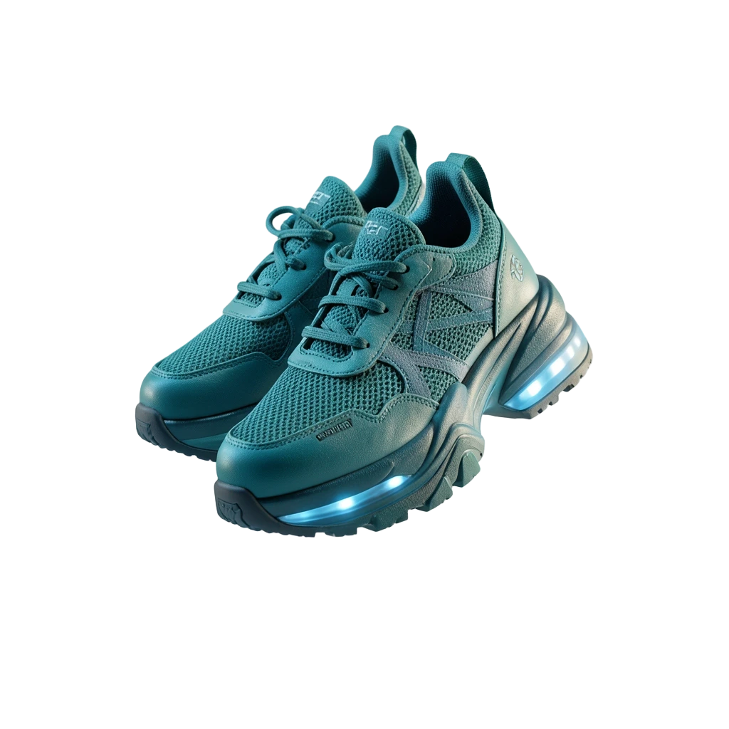 Teal Chunky Cyber Kicks