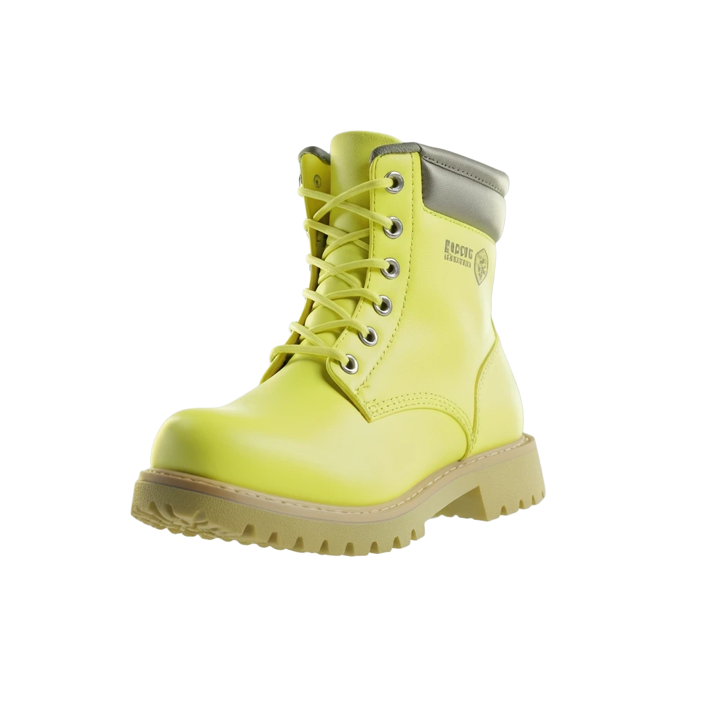 Yellow Combat Boots