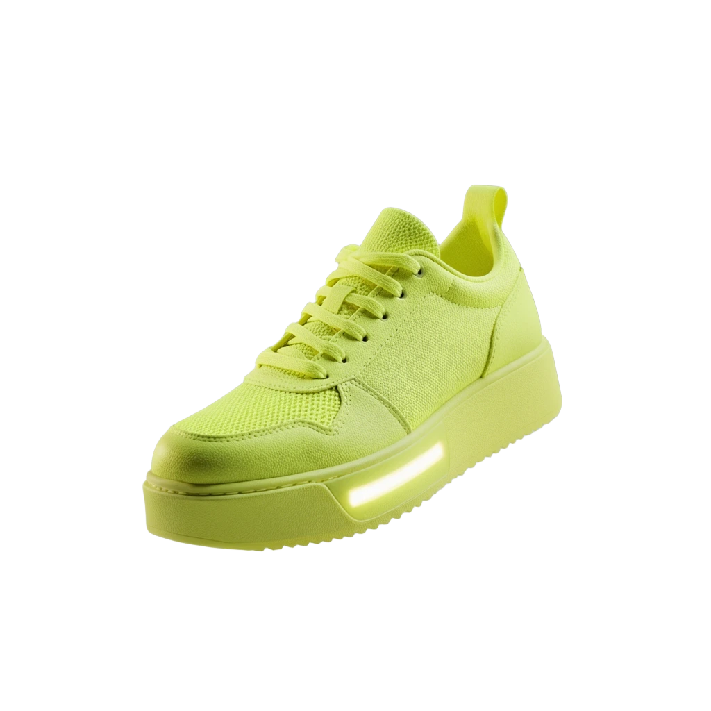 Yellow LED Platform Sneakers