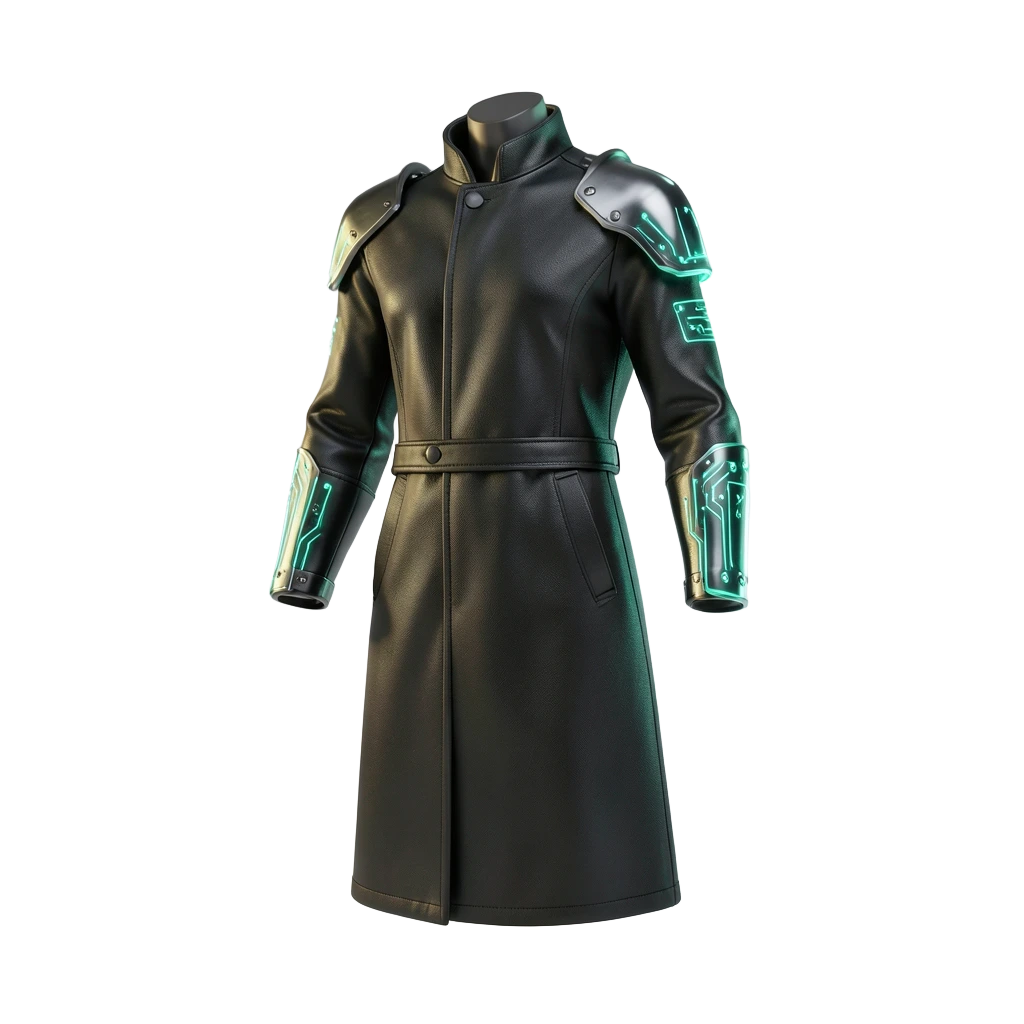 Black-Green Trench Suit