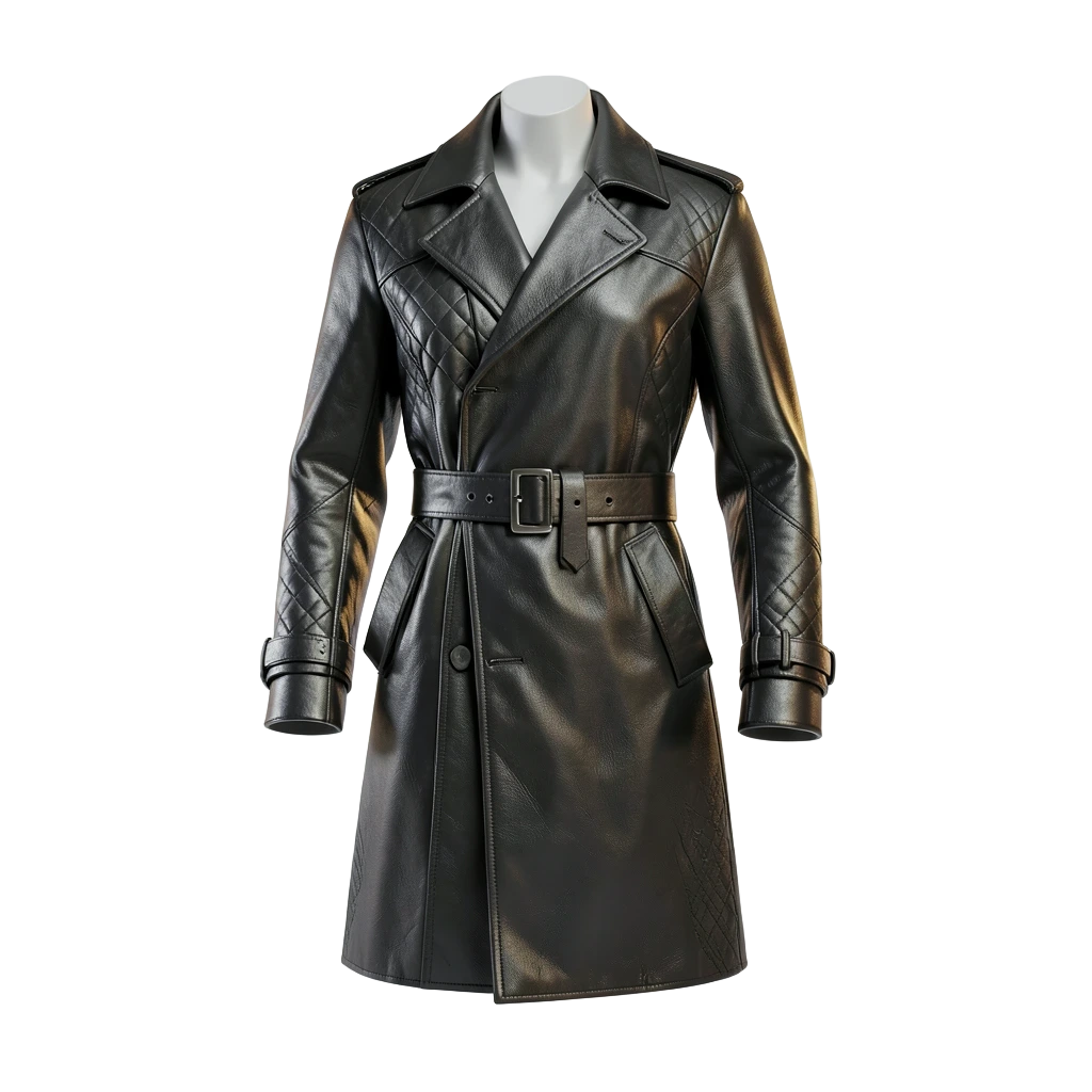 Black Structured Villain Coat