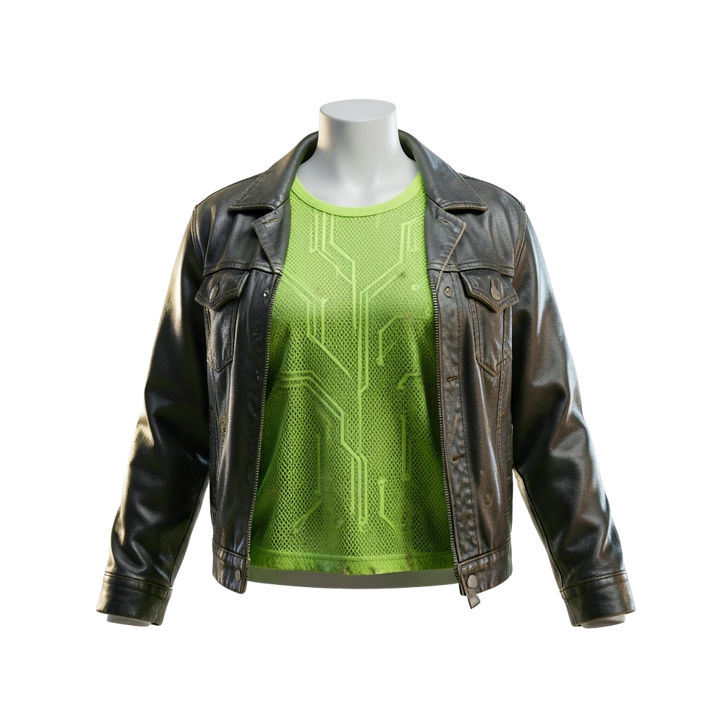 Green Neon Mesh Top