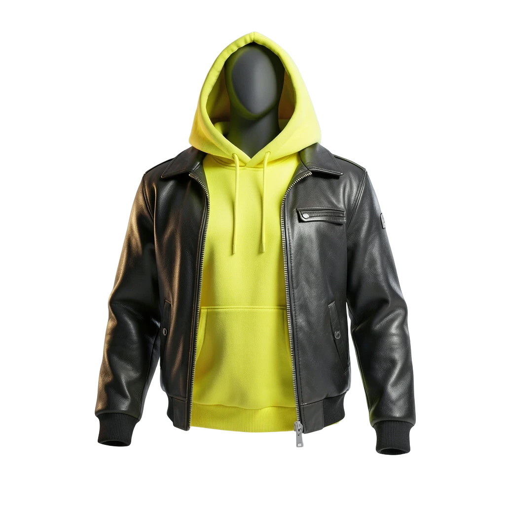 Neon Yellow Underlayer Hoodie