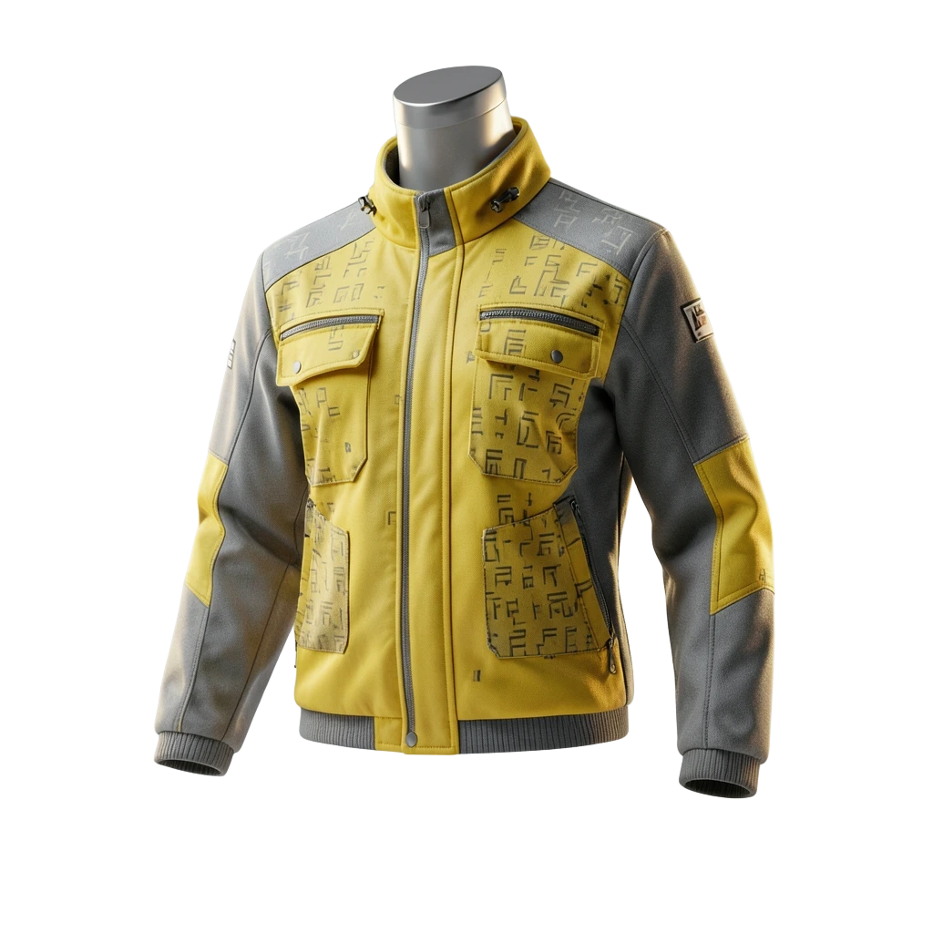 Yellow Glyph Tech Jacket